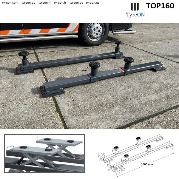 TOP160 Cross beams - SUV adapters - 160 cm - for car scissor lifts - Гаражна опрема: slika 4 TOP160 Cross beams - SUV adapters - 160 cm - for car scissor lifts - Гаражна опрема: slika 4