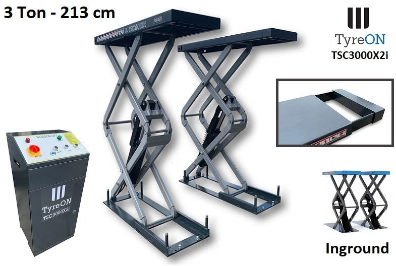 TSC3000X2i in floor scissor lift - extendable tables - Гаражна опрема: slika 1 TSC3000X2i in floor scissor lift - extendable tables - Гаражна опрема: slika 1