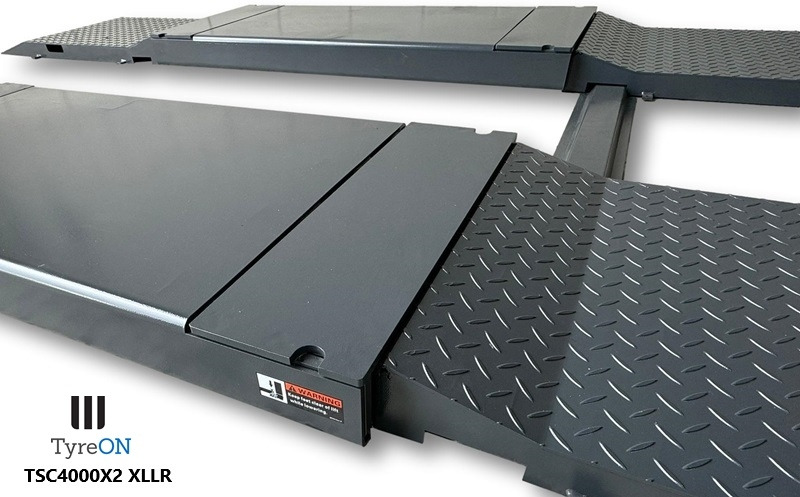 TSC4000X2 XLLR Low Profile 4T floor mounted scissor lift - Large lifting range, 66 cm wide extendable tables 148.5 to 230,5 cm - Hydromechanically locked - no air required - Also for vehicles with 5 c - Гаражна опрема: slika 3 TSC4000X2 XLLR Low Profile 4T floor mounted scissor lift - Large lifting range, 66 cm wide extendable tables 148.5 to 230,5 cm - Hydromechanically locked - no air required - Also for vehicles with 5 c - Гаражна опрема: slika 3
