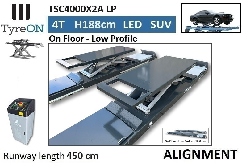 TSC4000X2A LP wheel alignment lift - On floor - Free wheel lifting system - 4.5 m lightened runways (65 cm wide) - Low profile - 4T - Гаражна опрема: slika 5 TSC4000X2A LP wheel alignment lift - On floor - Free wheel lifting system - 4.5 m lightened runways (65 cm wide) - Low profile - 4T - Гаражна опрема: slika 5