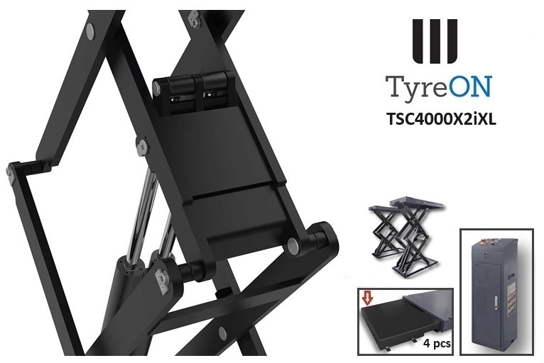 TSC4000X2iXL In floor scissor lift - Double extensions - 12 cm installation depth - Hydromechanically locked - No compressed air required - 4T - Гаражна опрема: slika 4 TSC4000X2iXL In floor scissor lift - Double extensions - 12 cm installation depth - Hydromechanically locked - No compressed air required - 4T - Гаражна опрема: slika 4