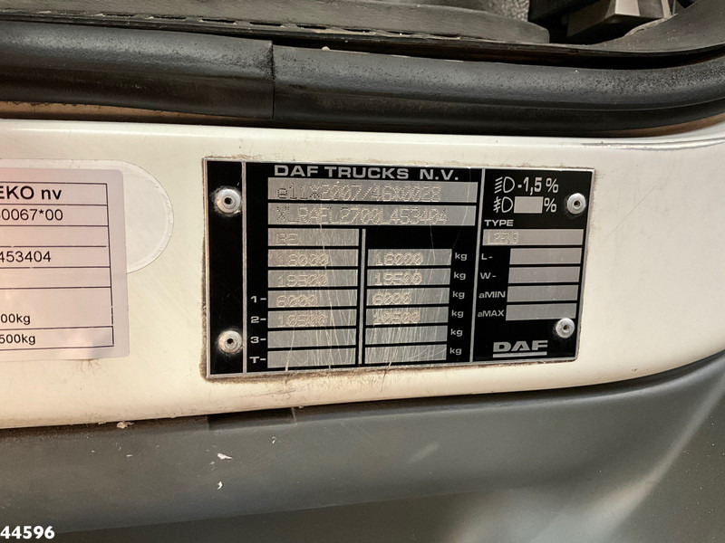 Kamion sa hidrauličnom kukom, Kamion sa dizalicom DAF FA LF 250 Euro 6 Palfinger 6,5 Tonmeter laadkraan: slika 19