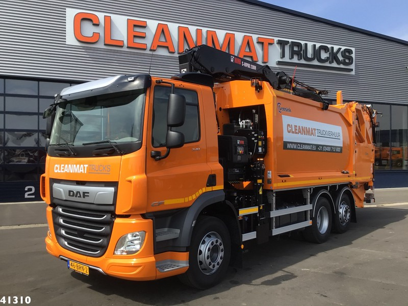 DAF FAN CF 340 Hiab 23 ton/meter laadkraan - Kamion za smeće: slika 1 DAF FAN CF 340 Hiab 23 ton/meter laadkraan - Kamion za smeće: slika 1