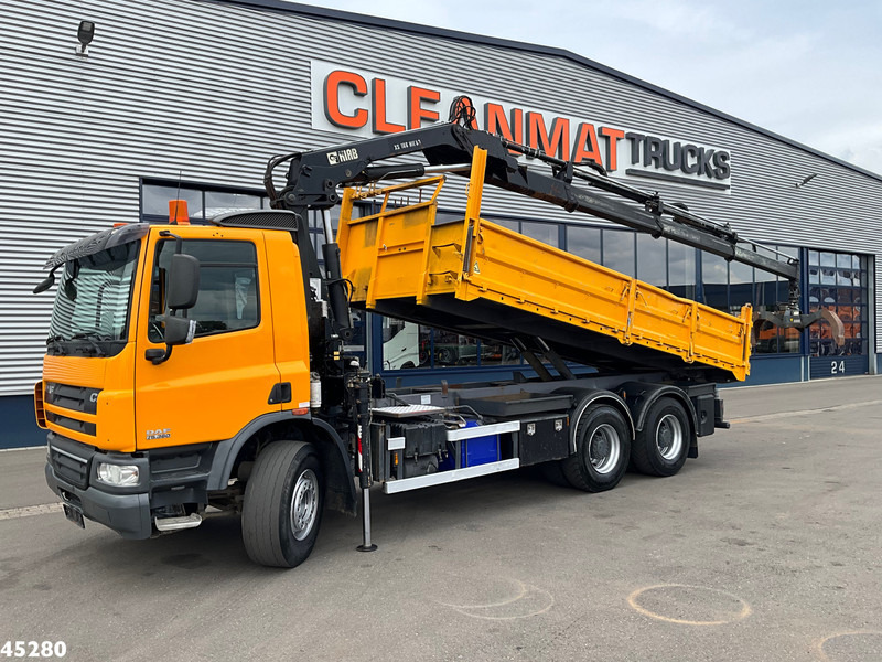 DAF FAT 75 CF 340 6x4 Manual Full steel Hiab 16 Tonmeter laadkraan - Istovarivač, Kamion sa dizalicom: slika 1 DAF FAT 75 CF 340 6x4 Manual Full steel Hiab 16 Tonmeter laadkraan - Istovarivač, Kamion sa dizalicom: slika 1