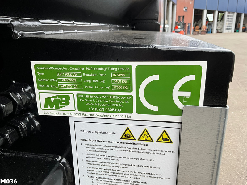 Гаражна опрема Meulenbroek 20m³ perscontainer: slika 10