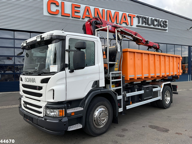 Scania P 320 HMF 12 Tonmeter Z-kraan + Kipper 11m³ - Istovarivač, Kamion sa dizalicom: slika 2 Scania P 320 HMF 12 Tonmeter Z-kraan + Kipper 11m³ - Istovarivač, Kamion sa dizalicom: slika 2