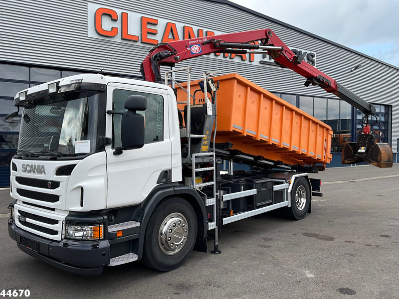 Scania P 320 HMF 12 Tonmeter Z-kraan + Kipper 11m³ - Istovarivač, Kamion sa dizalicom: slika 1 Scania P 320 HMF 12 Tonmeter Z-kraan + Kipper 11m³ - Istovarivač, Kamion sa dizalicom: slika 1
