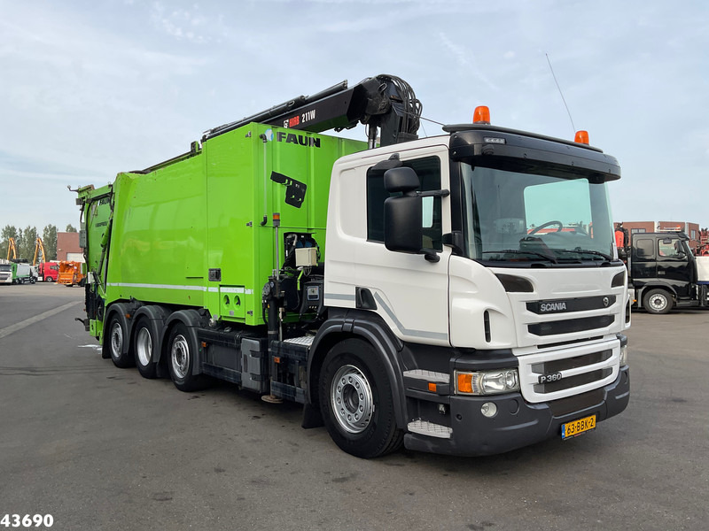 Scania P 360 Faun 18m³ + Hiab crane + Underground Container Washing Installation - Kamion za smeće: slika 3 Scania P 360 Faun 18m³ + Hiab crane + Underground Container Washing Installation - Kamion za smeće: slika 3