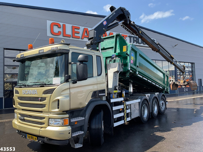 Scania P 410 8x4 Euro 6 HMF 18 Tonmeter laadkraan - Istovarivač, Kamion sa dizalicom: slika 1 Scania P 410 8x4 Euro 6 HMF 18 Tonmeter laadkraan - Istovarivač, Kamion sa dizalicom: slika 1