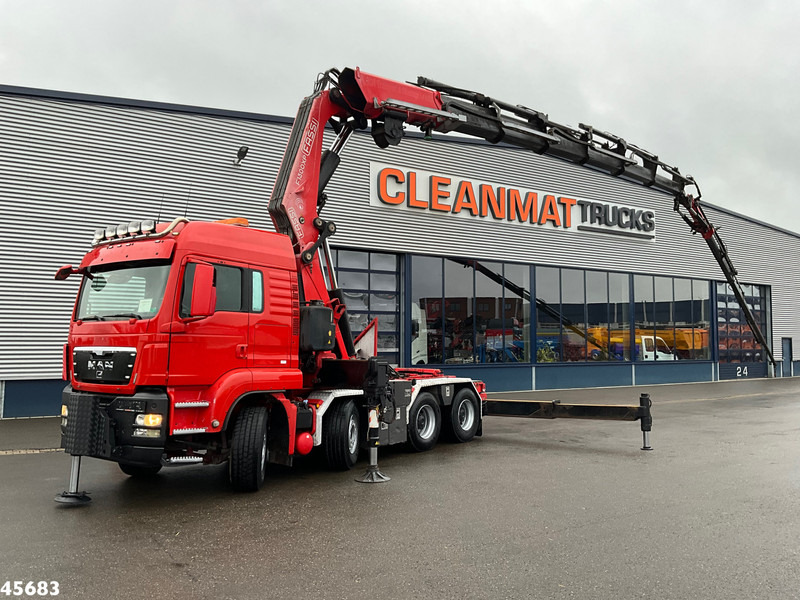 MAN TGS 41.480 8x4 ZF Intarder Fassi 130 Tonmeter laadkraan + Fly-JIb - Tegljač: slika 1 MAN TGS 41.480 8x4 ZF Intarder Fassi 130 Tonmeter laadkraan + Fly-JIb - Tegljač: slika 1