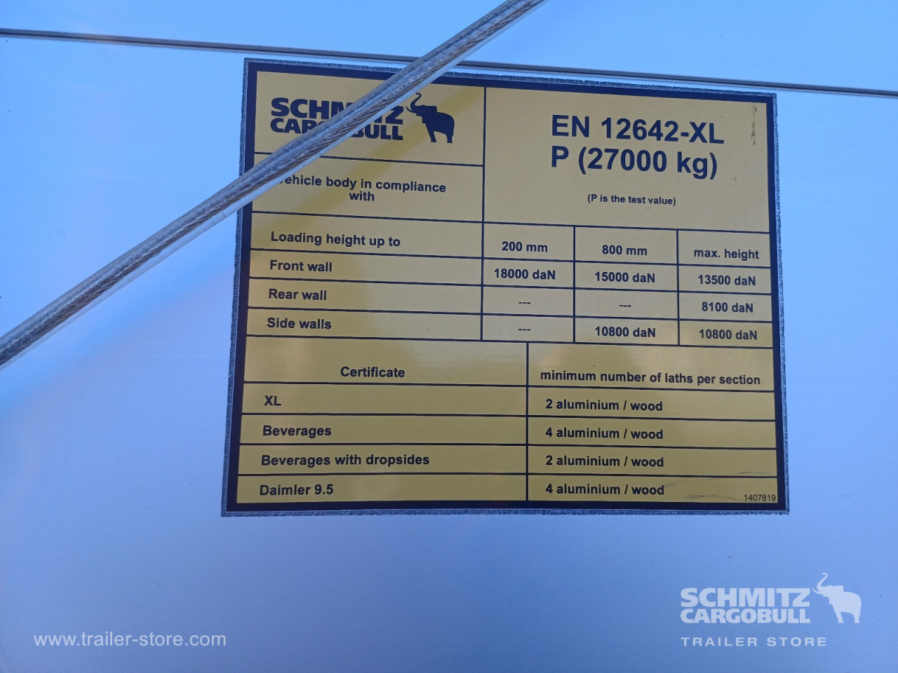 SCHMITZ Auflieger Curtainsider Standard - Poluprikolica sa ceradom: slika 3 SCHMITZ Auflieger Curtainsider Standard - Poluprikolica sa ceradom: slika 3