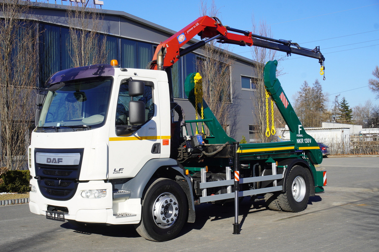DAF LF 18.310 E6 / Skip loader Fornal NKR 130V / HDS HMF 735 K2 / Manual gearbox - Kamion sa dizalicom: slika 2 DAF LF 18.310 E6 / Skip loader Fornal NKR 130V / HDS HMF 735 K2 / Manual gearbox - Kamion sa dizalicom: slika 2