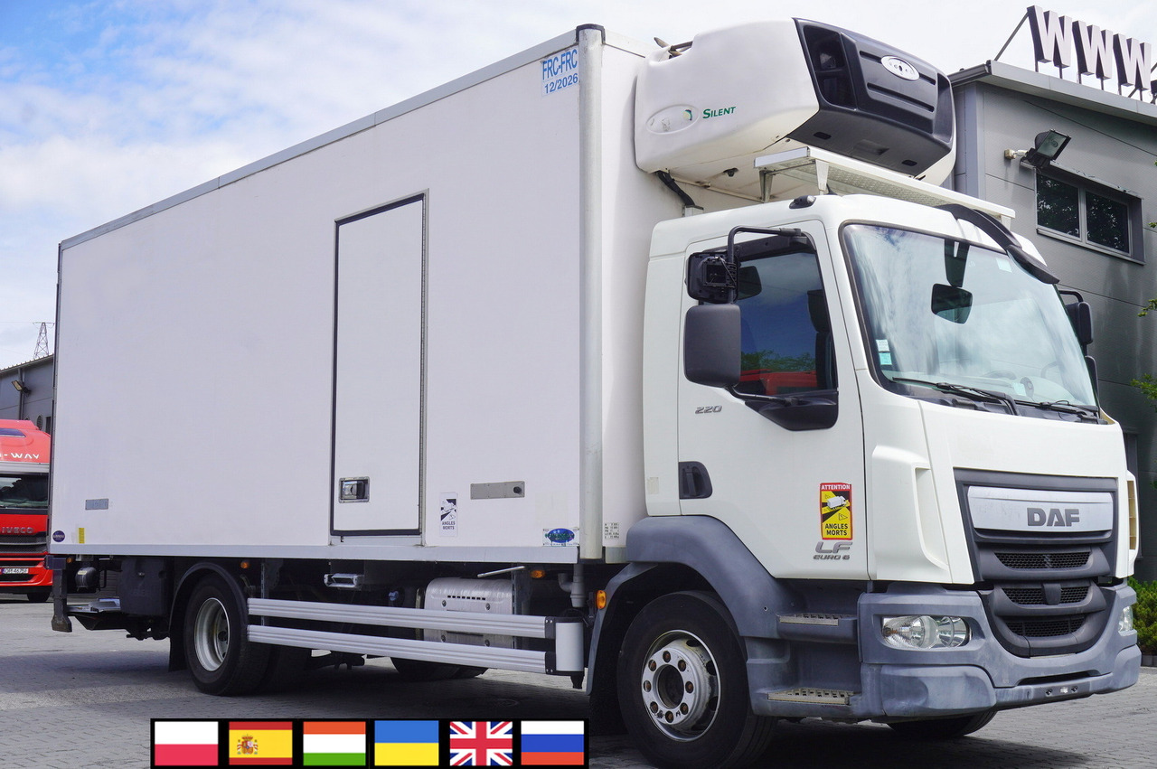 DAF LF 220 / Refrigerator 16 EPAL Multitemp / Carrier Supra 1150 MT / Palfinger 1500 kg - Hladnjača: slika 1 DAF LF 220 / Refrigerator 16 EPAL Multitemp / Carrier Supra 1150 MT / Palfinger 1500 kg - Hladnjača: slika 1