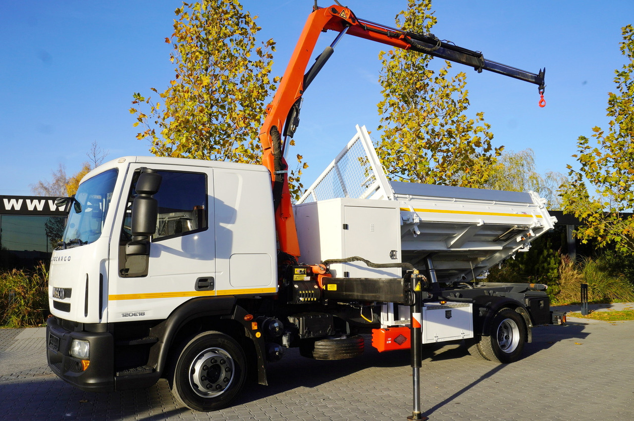 IVECO Eurocargo 120E18 Crane Palfinger / 3-way tipper / sleeper cab - Kamion sa tovarnim sandukom, Kamion sa dizalicom: slika 2 IVECO Eurocargo 120E18 Crane Palfinger / 3-way tipper / sleeper cab - Kamion sa tovarnim sandukom, Kamion sa dizalicom: slika 2