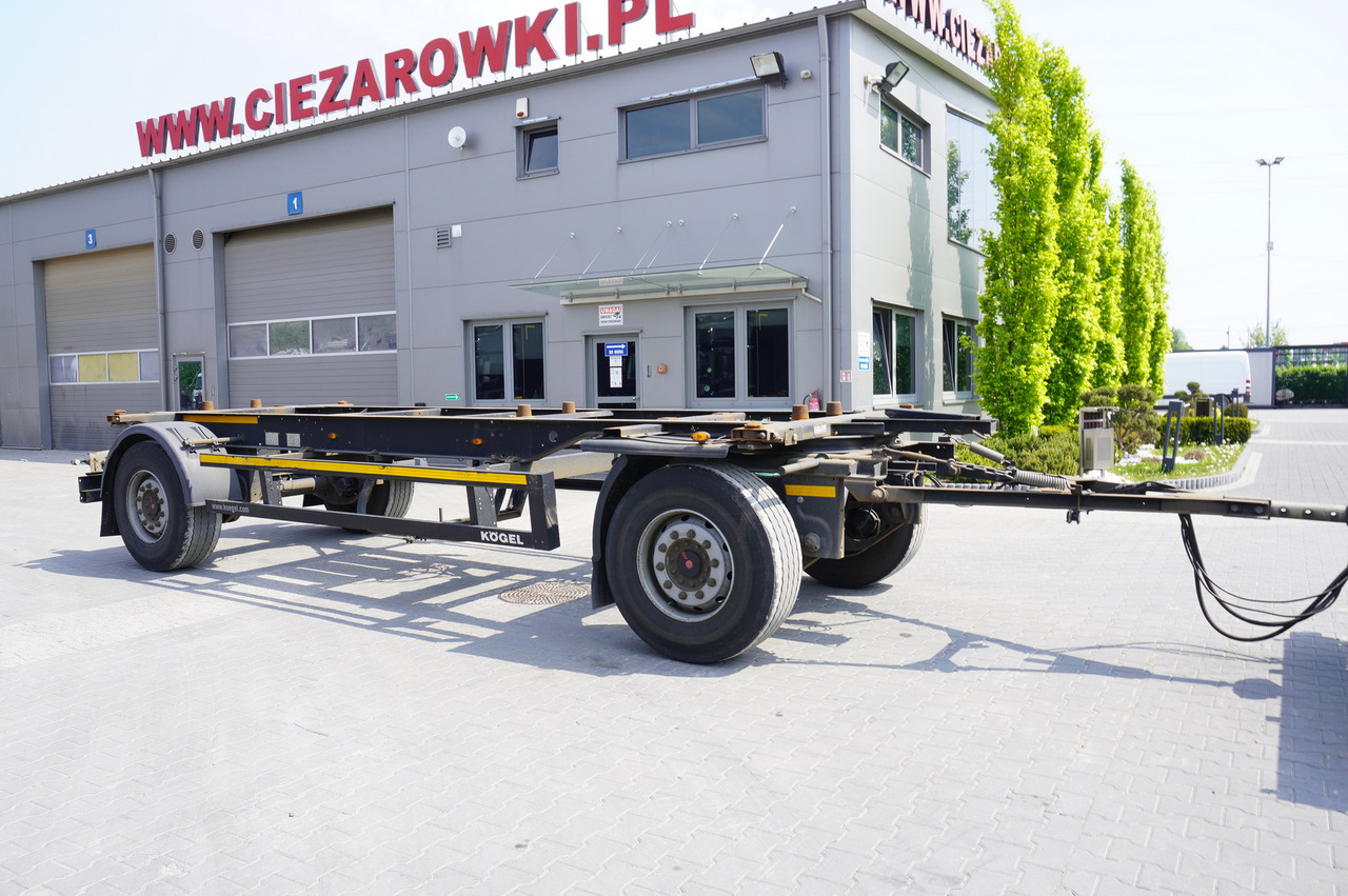 KOGEL AWE 18, two-axle, BDF, 7.5m chassis , air suspension, SAF axles - Prikolica sa golom šasijom: slika 1 KOGEL AWE 18, two-axle, BDF, 7.5m chassis , air suspension, SAF axles - Prikolica sa golom šasijom: slika 1
