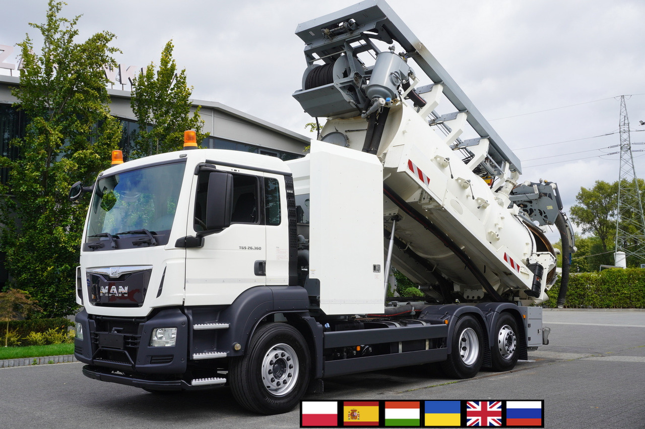 MAN TGS 26.360 E6 / RIVARD sewage cleaner 18 m3 / 115 tho. km / steering axle / 2 units - Vakuumska cisterna: slika 1 MAN TGS 26.360 E6 / RIVARD sewage cleaner 18 m3 / 115 tho. km / steering axle / 2 units - Vakuumska cisterna: slika 1