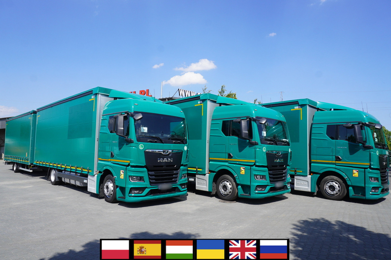 MAN TGX 18.470 / Trailer 19 EPAL / Curtainsider 19 EPAL / 2022 / Retarder / 15 units - Kamion sa ceradom: slika 1 MAN TGX 18.470 / Trailer 19 EPAL / Curtainsider 19 EPAL / 2022 / Retarder / 15 units - Kamion sa ceradom: slika 1