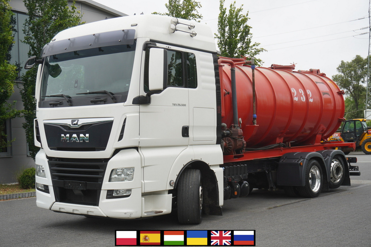 MAN TGX 26.500 / NEW Stal Septic barrel 13000 l / steering 3rd axle - Cisterna za osoku: slika 1 MAN TGX 26.500 / NEW Stal Septic barrel 13000 l / steering 3rd axle - Cisterna za osoku: slika 1