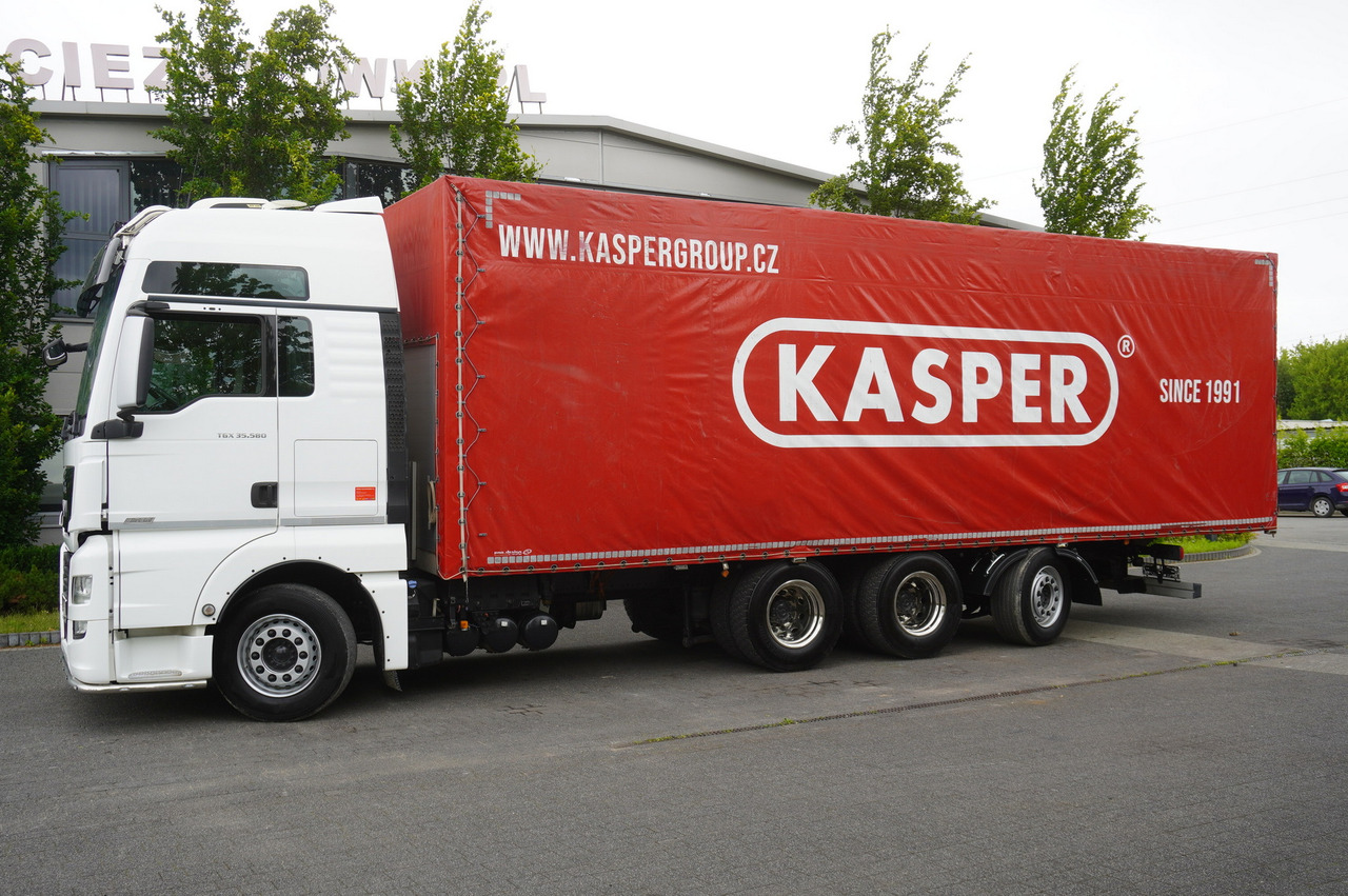 MAN TGX 35.580 E6 8x4 /4 / 23 EPAL tarp superstructure / 4th axle steered - Kamion sa ceradom: slika 2 MAN TGX 35.580 E6 8x4 /4 / 23 EPAL tarp superstructure / 4th axle steered - Kamion sa ceradom: slika 2