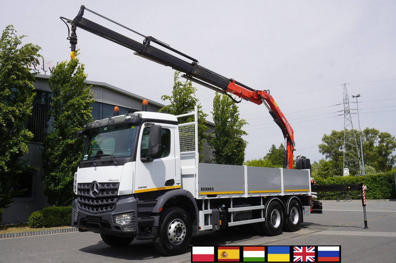 MERCEDES-BENZ AROCS 2636 Flatbed / HDS FASSI F175 7.7 T / 150,000 km - Kamion sa dizalicom: slika 1 MERCEDES-BENZ AROCS 2636 Flatbed / HDS FASSI F175 7.7 T / 150,000 km - Kamion sa dizalicom: slika 1