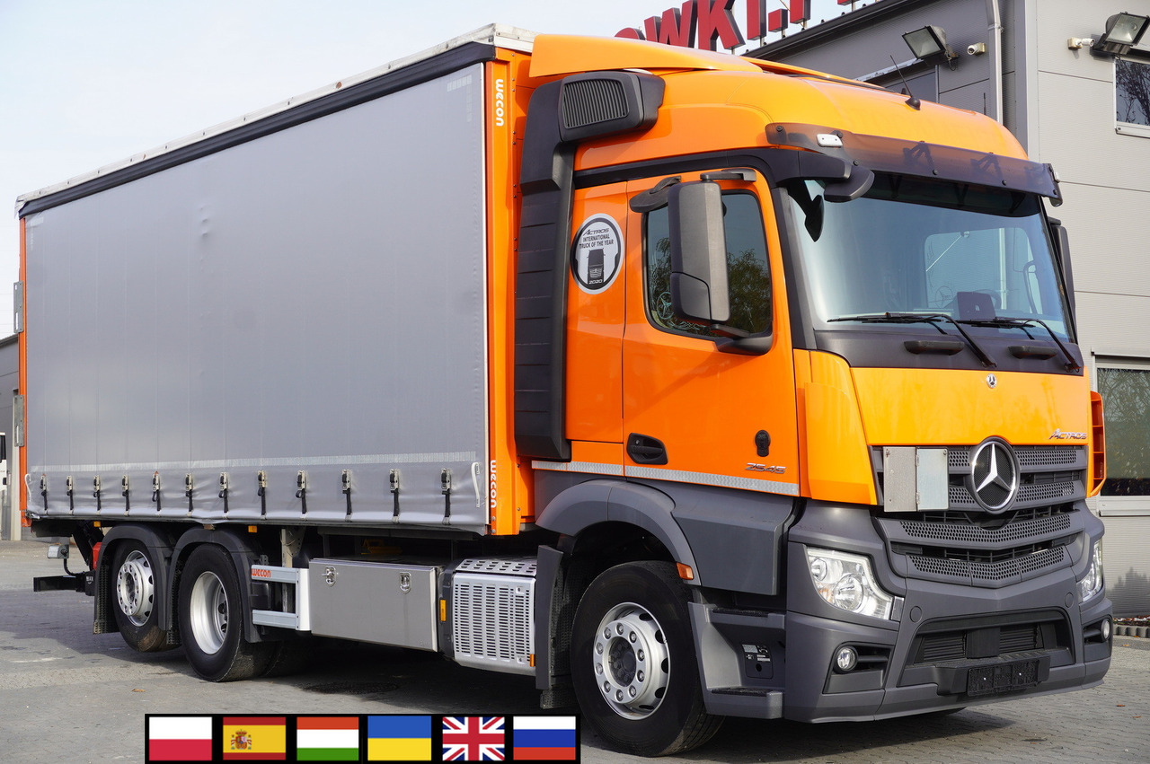 MERCEDES-BENZ Actros 2545 6×2 MP5 / FULL ADR / Curtainsider 17 EPAL - Kamion sa ceradom: slika 1 MERCEDES-BENZ Actros 2545 6×2 MP5 / FULL ADR / Curtainsider 17 EPAL - Kamion sa ceradom: slika 1