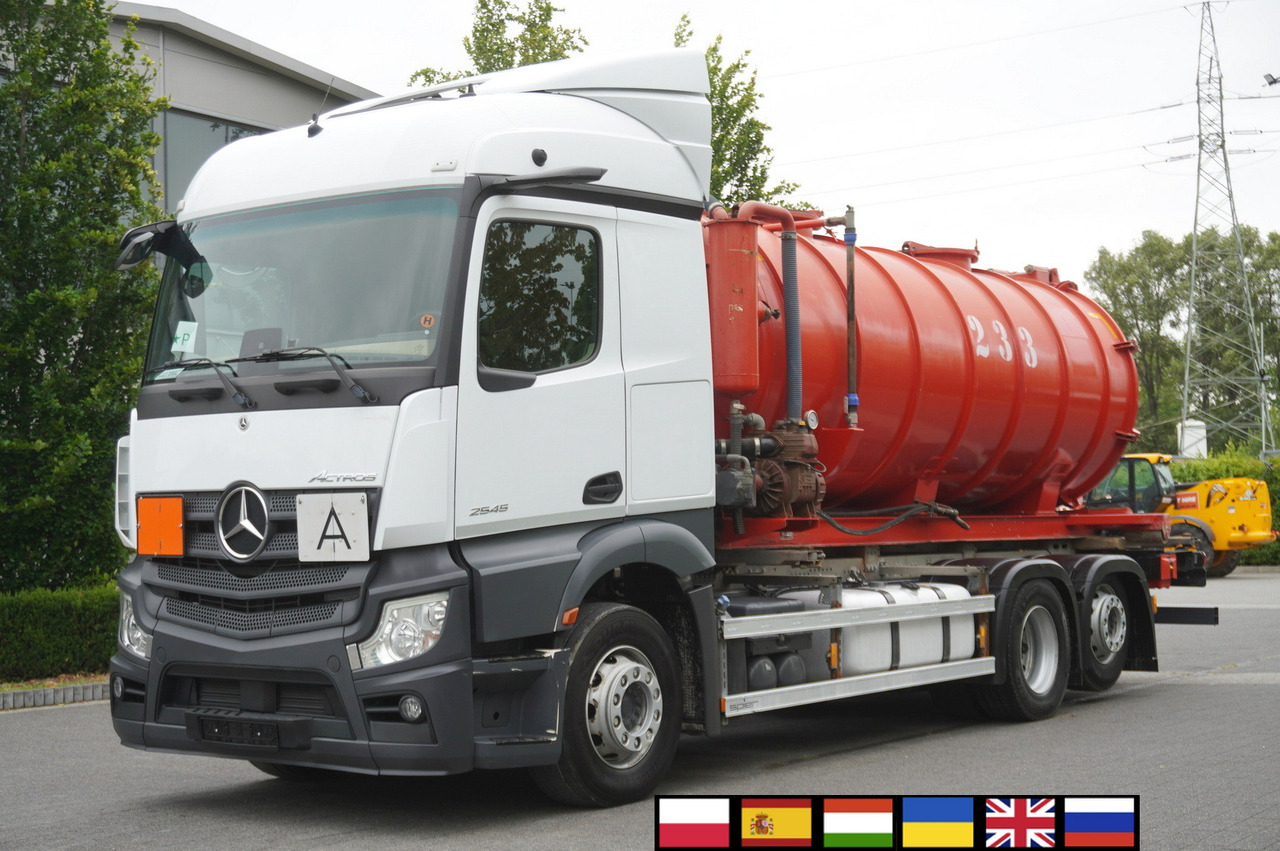 MERCEDES-BENZ Actros 2545 6 × 2 MP5 / NEW septic barrel 13000 L - Cisterna za osoku: slika 1 MERCEDES-BENZ Actros 2545 6 × 2 MP5 / NEW septic barrel 13000 L - Cisterna za osoku: slika 1