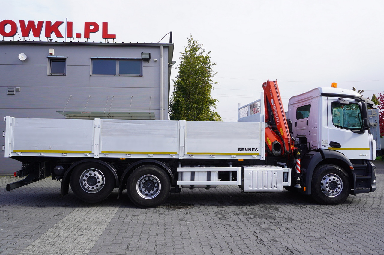 MERCEDES-BENZ Antos 2540 / Flatbed 15 EPAL / Fassi F165 / 6.1 t / 8 m reach / remote control / rotator / 1600 MTH / steered axle - Kamion sa tovarnim sandukom, Kamion sa dizalicom: slika 3 MERCEDES-BENZ Antos 2540 / Flatbed 15 EPAL / Fassi F165 / 6.1 t / 8 m reach / remote control / rotator / 1600 MTH / steered axle - Kamion sa tovarnim sandukom, Kamion sa dizalicom: slika 3