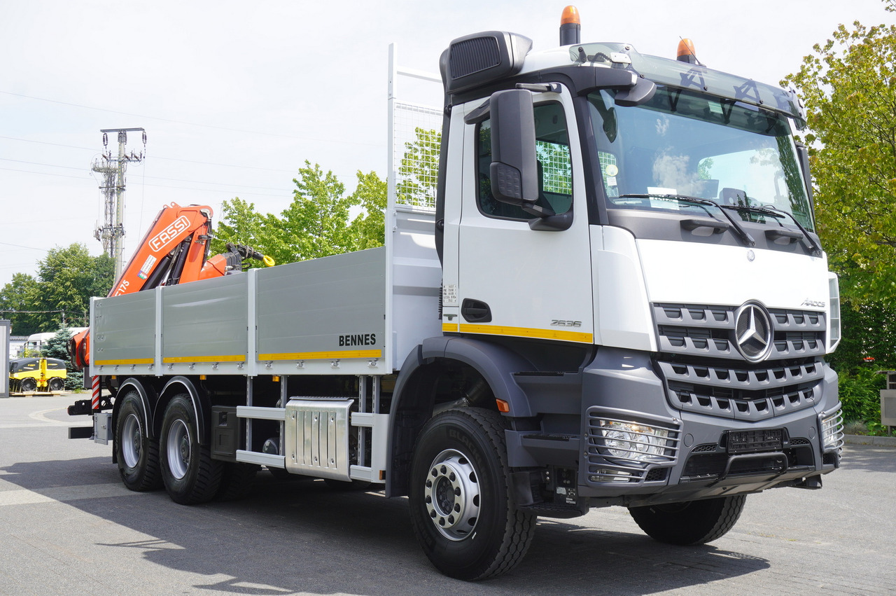 MERCEDES-BENZ Arocs 2633 flatbed truck / Crane FASSI F155A.0.23 / REMOTE CONTROL / 230,000 km MERCEDES-BENZ Arocs 2633 flatbed truck / Crane FASSI F155A.0.23 / REMOTE CONTROL / 230,000 km: slika 8