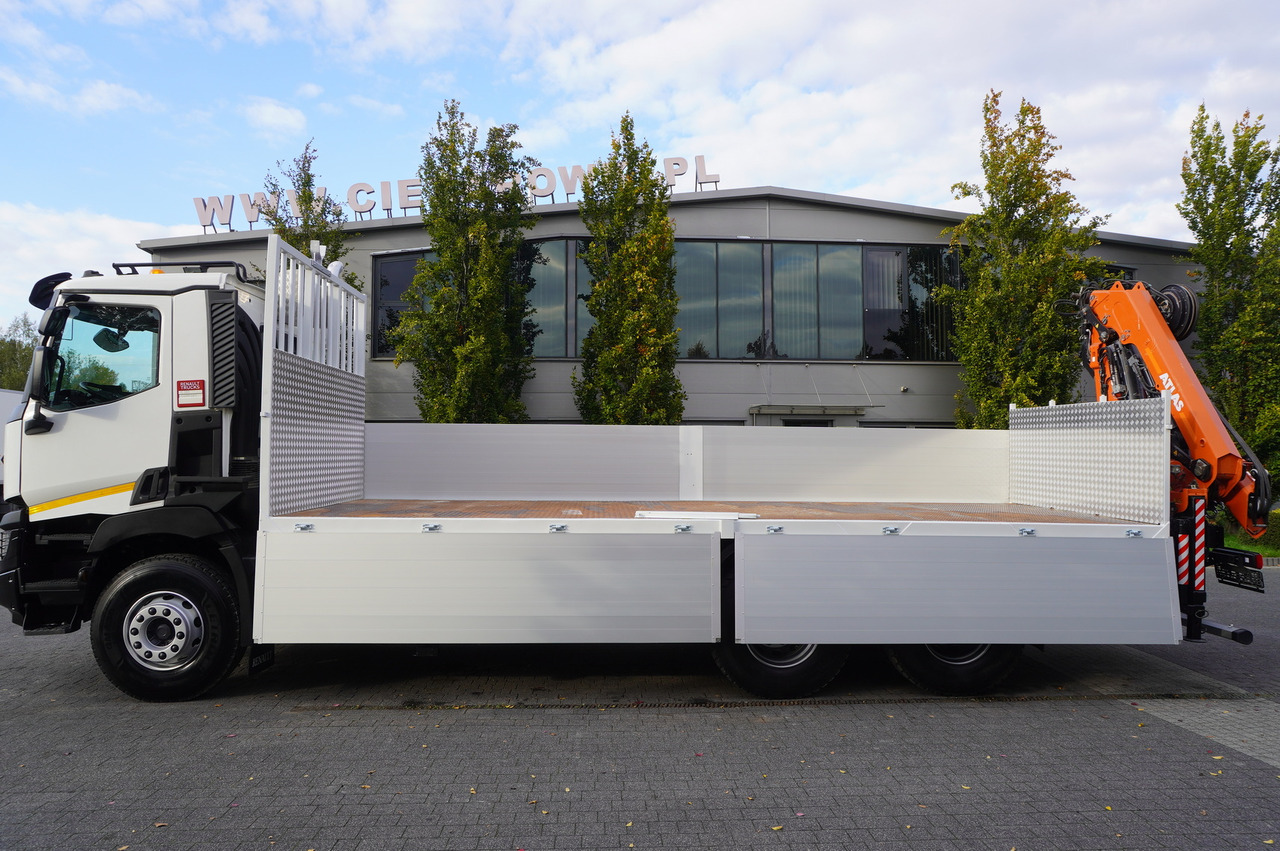 RENAULT C380 Comfort 6x4 / Atlas 172.3E crane / Range 12.3 m / capacity 6.1 t / Flatbed 17 EPAL - Kamion sa tovarnim sandukom, Kamion sa dizalicom: slika 3 RENAULT C380 Comfort 6x4 / Atlas 172.3E crane / Range 12.3 m / capacity 6.1 t / Flatbed 17 EPAL - Kamion sa tovarnim sandukom, Kamion sa dizalicom: slika 3