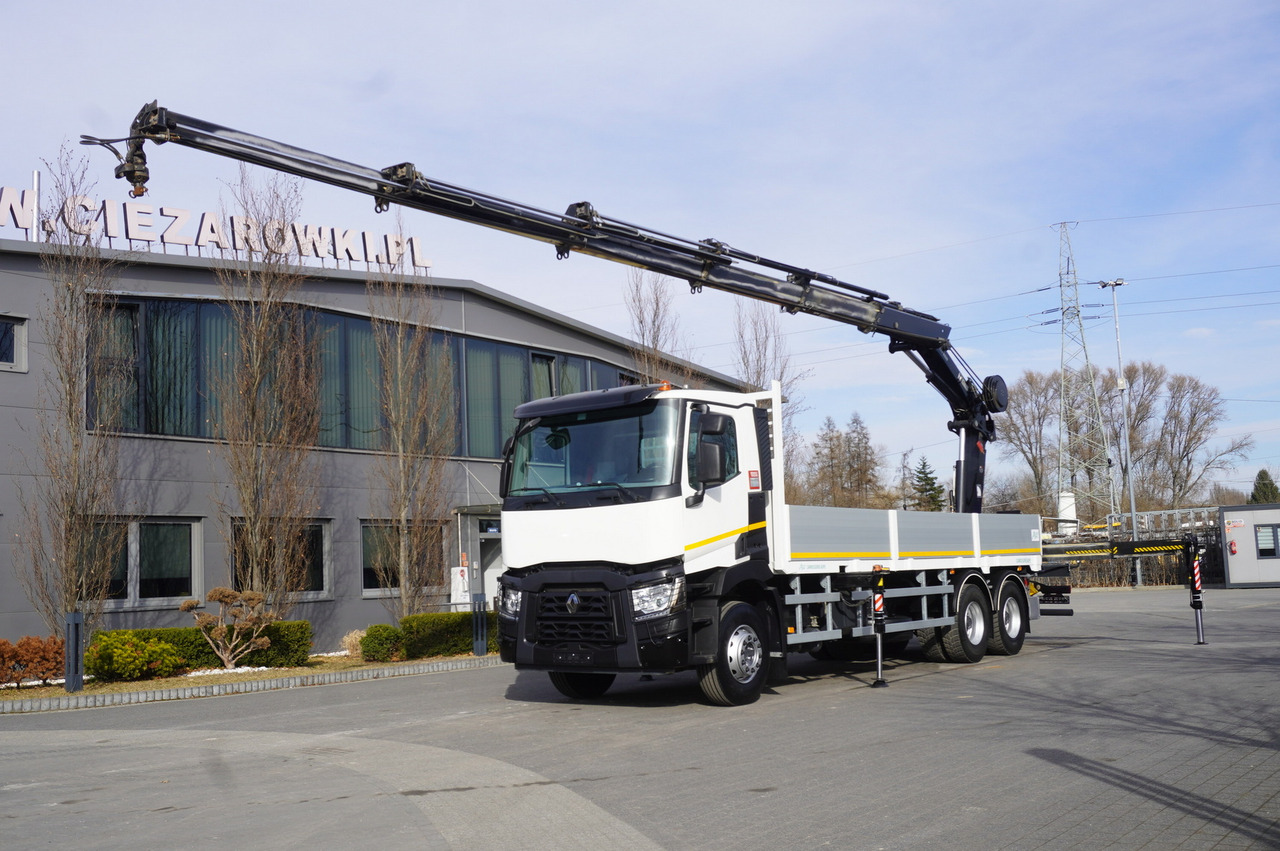 RENAULT C430 / HIAB 244 EP-5 HIDUO crane 8400 kg 15 m / Platform with stanchions - Kamion sa dizalicom: slika 1 RENAULT C430 / HIAB 244 EP-5 HIDUO crane 8400 kg 15 m / Platform with stanchions - Kamion sa dizalicom: slika 1