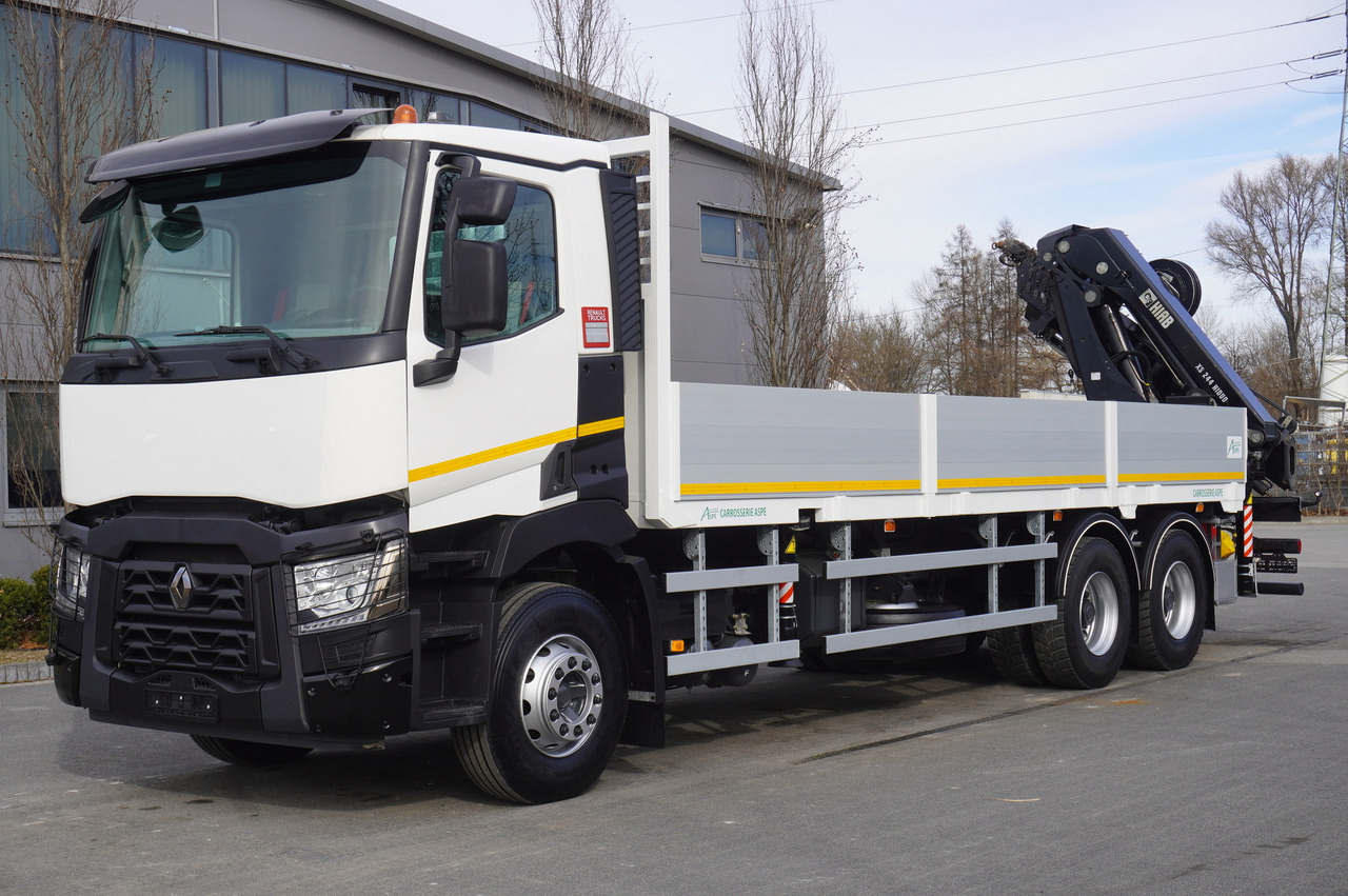 RENAULT C430 / HIAB 244 EP-5 HIDUO crane 8400 kg 15 m / Platform with stanchions - Kamion sa dizalicom: slika 3 RENAULT C430 / HIAB 244 EP-5 HIDUO crane 8400 kg 15 m / Platform with stanchions - Kamion sa dizalicom: slika 3