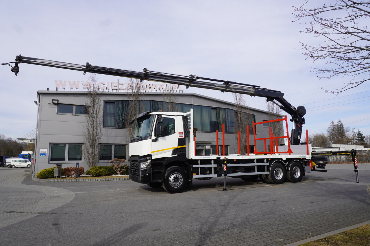 RENAULT C430 / HIAB 244 EP-5 HIDUO crane 8400 kg 15 m / Platform with stanchions - Kamion sa dizalicom: slika 5 RENAULT C430 / HIAB 244 EP-5 HIDUO crane 8400 kg 15 m / Platform with stanchions - Kamion sa dizalicom: slika 5