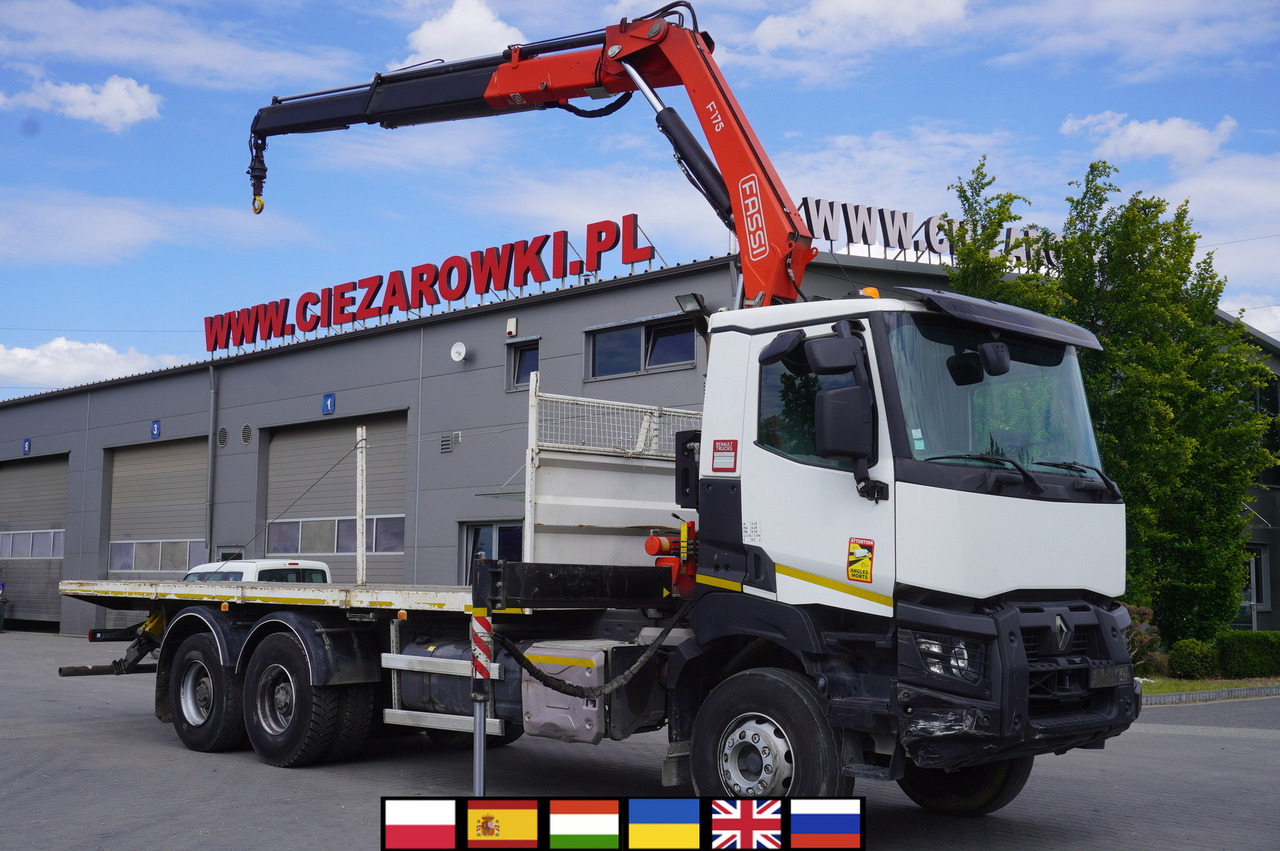 RENAULT K380 6x4 / FASSI F175 crane 7.85 t / 120 thousand km - Kamion sa tovarnim sandukom, Kamion sa dizalicom: slika 3 RENAULT K380 6x4 / FASSI F175 crane 7.85 t / 120 thousand km - Kamion sa tovarnim sandukom, Kamion sa dizalicom: slika 3