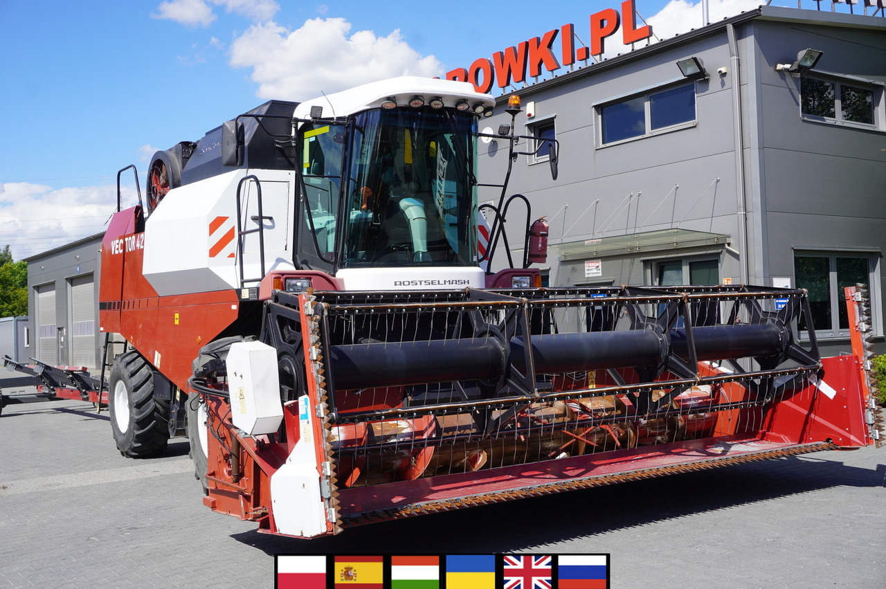 ROSTSELMASH VECTOR 425 RSM-101 grain harvester + Header 5 m + rapeseed harvesting extension / 2300 MTH - Kombinovani kombajn: slika 1 ROSTSELMASH VECTOR 425 RSM-101 grain harvester + Header 5 m + rapeseed harvesting extension / 2300 MTH - Kombinovani kombajn: slika 1