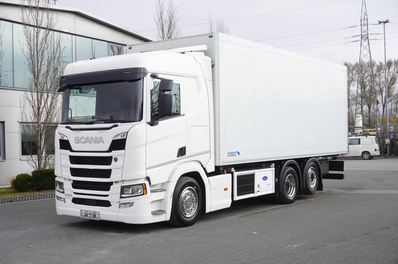SCANIA R500 / Schmitz meat hook refrigerator / Carrier Supra 950U / 3rd steered axle - Hladnjača: slika 1 SCANIA R500 / Schmitz meat hook refrigerator / Carrier Supra 950U / 3rd steered axle - Hladnjača: slika 1