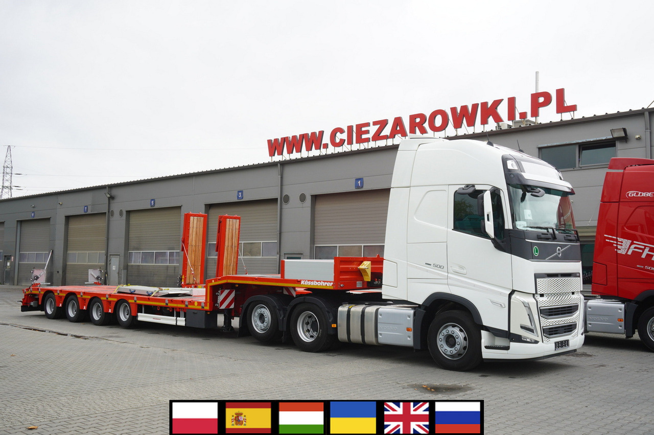 VOLVO FH 500 6 × 2 Globetrotter XL / 2023 / 114 thousand km / Brand-new low-loader Kässbohrer LB3E semi-trailer - Kamion za prevoz automobila: slika 1 VOLVO FH 500 6 × 2 Globetrotter XL / 2023 / 114 thousand km / Brand-new low-loader Kässbohrer LB3E semi-trailer - Kamion za prevoz automobila: slika 1