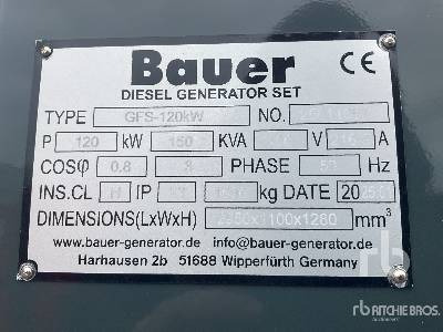 BAUER GENERATOREN GFS-120 ATS 150 kVA (Unused) - Set generatora: slika 5 BAUER GENERATOREN GFS-120 ATS 150 kVA (Unused) - Set generatora: slika 5