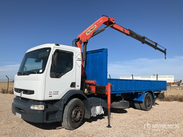 1999 Renault 250.18 1999 Palfinger PK12080 6360 kg ... Flatbed Truck with Crane - Kamion sa tovarnim sandukom, Kamion sa dizalicom: slika 1 1999 Renault 250.18 1999 Palfinger PK12080 6360 kg ... Flatbed Truck with Crane - Kamion sa tovarnim sandukom, Kamion sa dizalicom: slika 1