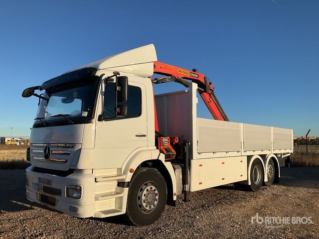 2008 Mercedes-Benz 2533L 2007 Palfinger PK10501 Articula ... Flatbed Truck with Crane - Kamion sa tovarnim sandukom, Kamion sa dizalicom: slika 1 2008 Mercedes-Benz 2533L 2007 Palfinger PK10501 Articula ... Flatbed Truck with Crane - Kamion sa tovarnim sandukom, Kamion sa dizalicom: slika 1