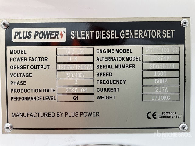 2025 Plus Power GF2-150 (Unused) Generator Set - Set generatora: slika 1 2025 Plus Power GF2-150 (Unused) Generator Set - Set generatora: slika 1