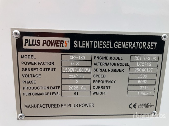 2025 Plus Power GF2-180 (Unused) Generator Set - Set generatora: slika 2 2025 Plus Power GF2-180 (Unused) Generator Set - Set generatora: slika 2