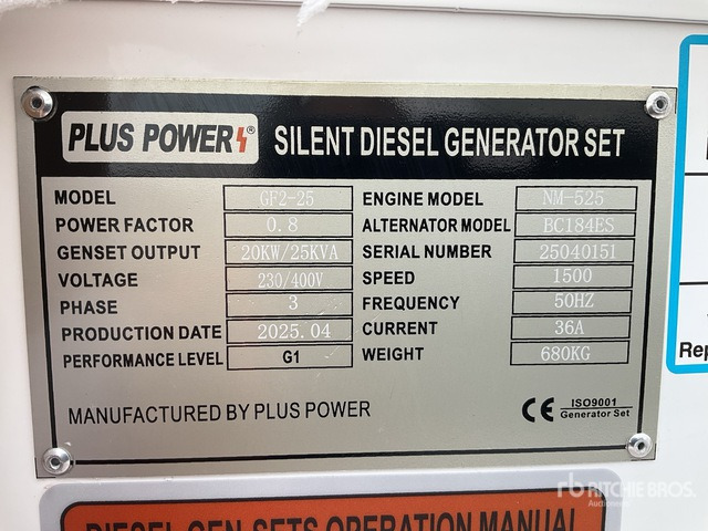 2025 Plus Power GF2-25 (Unused) Generator Set - Set generatora: slika 1 2025 Plus Power GF2-25 (Unused) Generator Set - Set generatora: slika 1