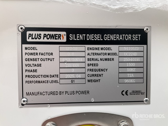2025 Plus Power GF2-50 (Unused) Generator Set - Set generatora: slika 2 2025 Plus Power GF2-50 (Unused) Generator Set - Set generatora: slika 2