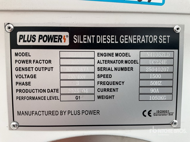 2025 Plus Power GF2-60 (Unused) Generator Set - Set generatora: slika 1 2025 Plus Power GF2-60 (Unused) Generator Set - Set generatora: slika 1