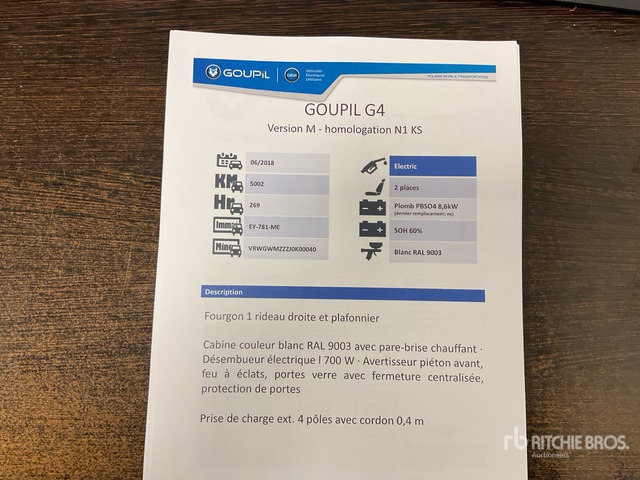 2018 Goupil G4M Electric Utility Vehicle - Korisno/ Posebno vozilo: slika 3 2018 Goupil G4M Electric Utility Vehicle - Korisno/ Posebno vozilo: slika 3