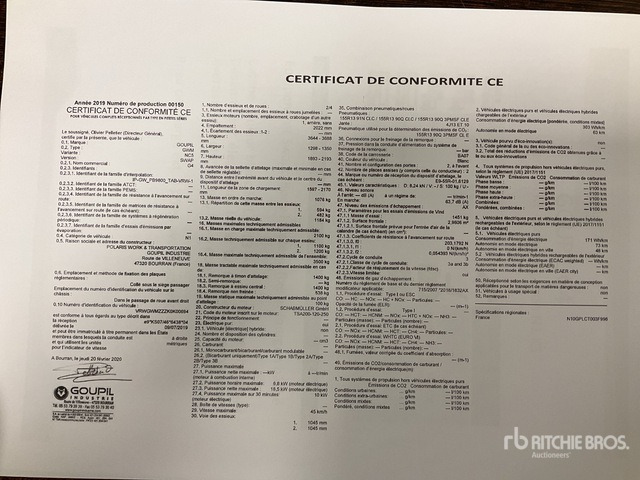 2020 Goupil G4M Electric Utility Vehicle - Korisno/ Posebno vozilo: slika 2 2020 Goupil G4M Electric Utility Vehicle - Korisno/ Posebno vozilo: slika 2