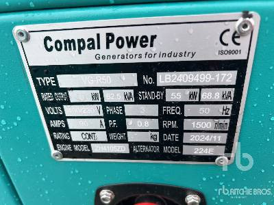 COMPAL VG-R50 50kW (Unused) - Set generatora: slika 5 COMPAL VG-R50 50kW (Unused) - Set generatora: slika 5
