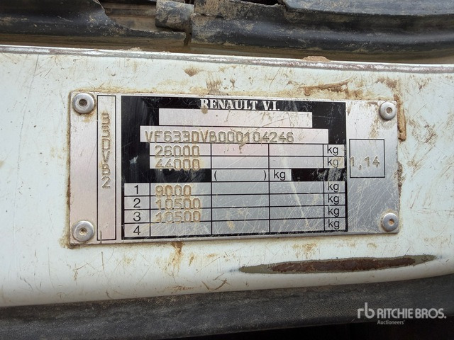 2003 Renault Kerax 380 Camion Plateau Avec Grue Flatbed Truck with Crane - Kamion sa tovarnim sandukom, Kamion sa dizalicom: slika 1 2003 Renault Kerax 380 Camion Plateau Avec Grue Flatbed Truck with Crane - Kamion sa tovarnim sandukom, Kamion sa dizalicom: slika 1