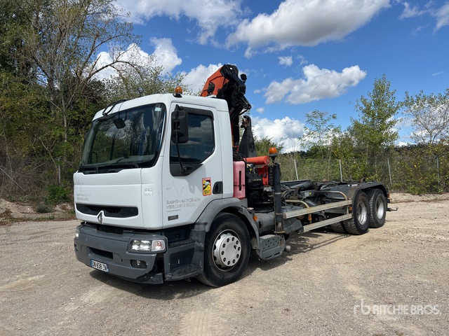 2006 Renault Premium 320DdCi 6x2 Camion Ampliroll Avec Grue ... Roll-Off Truck - Kamion sa hidrauličnom kukom: slika 1 2006 Renault Premium 320DdCi 6x2 Camion Ampliroll Avec Grue ... Roll-Off Truck - Kamion sa hidrauličnom kukom: slika 1