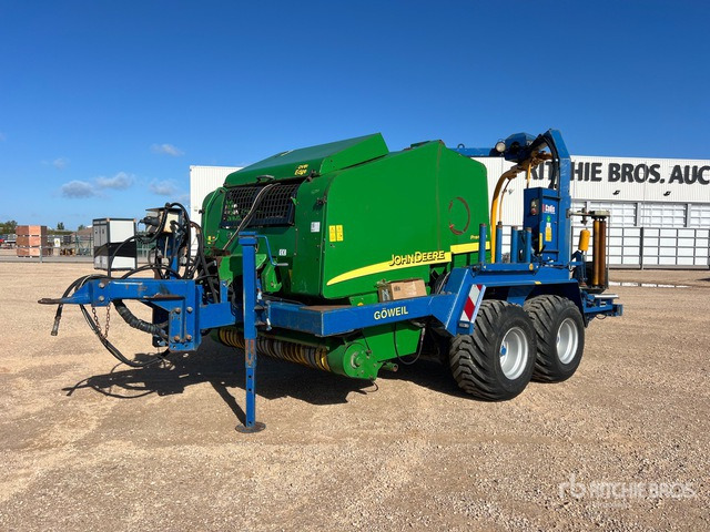 2007 John Deere 578 Enrubanneuse Combination Baler Wrapper - Balirka za okrugle bale, Omotač za bale: slika 2 2007 John Deere 578 Enrubanneuse Combination Baler Wrapper - Balirka za okrugle bale, Omotač za bale: slika 2